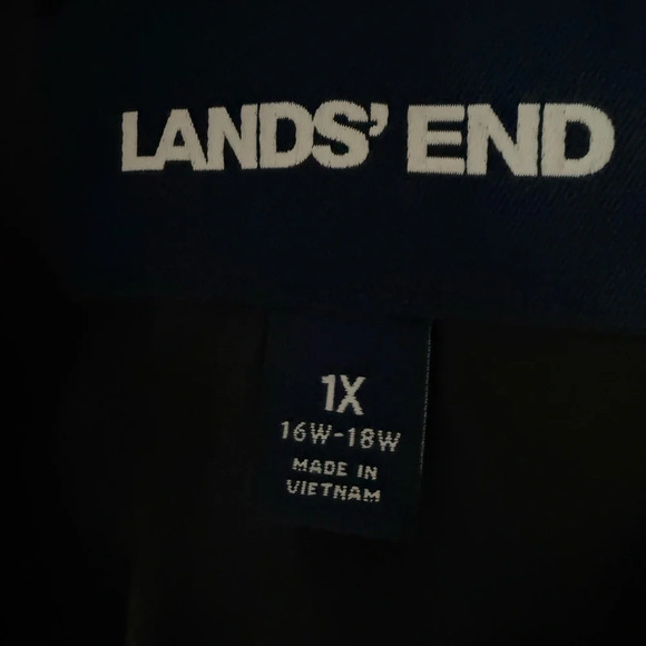 Black Lands' End Puffer Winter Vest - Sz 1X - NWOT - Picture 2 of 4